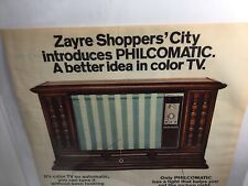 1971 Philco Television, apresenta Philcomatic. TV colorida Better Idea. comprar usado  Enviando para Brazil
