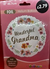 Foil helium balloon for sale  SWANSEA