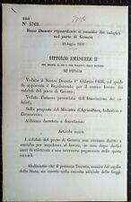 Genova regio decreto usato  Italia
