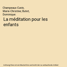 Méditation pour les gebraucht kaufen  Trebbin