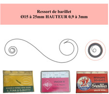 Ressort Barillet de Montre mécanique {Ø15 à 25mm HAUTEUR 0,9 à 3mm} (Annonce 2) comprar usado  Enviando para Brazil