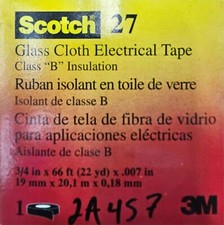 Fita de pano de vidro elétrica isolante 3M SCOTCH 27 3/4" X 66' BRANCA 2A457 comprar usado  Enviando para Brazil