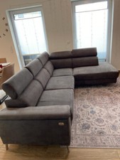 Sofa couch grau gebraucht kaufen  Regensburg