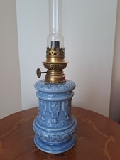 Lampe pétrole bleue d'occasion  Rouen-