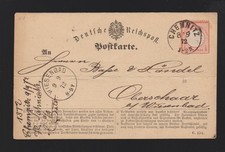 Karte DR EF Mi.3 von Chemnitz 1872 gelaufen comprar usado  Enviando para Brazil