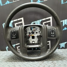 Volante de couro cinza escuro Ford F250 F350 fabricante de equipamento original 2011-2016 com interruptores comprar usado  Enviando para Brazil