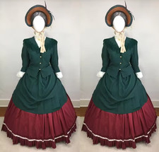 Vestido de Noiva de Natal Vitoriano Natal Dickens Fair Caroler Civil comprar usado Vestido de Noiva de Natal Vitoriano Natal Dickens Fair Caroler Civil comprar usado  Enviando para Brazil
