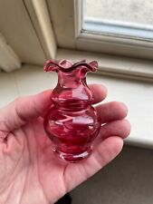Miniature cranberry glass for sale  GLASGOW