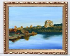 LUDWIK BŁAŻEJEWSKI (1953) - Lago Wojnowo (Polonia) 2021, Óleo Sobre Lienzo na sprzedaż  PL