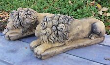 Pair sleeping lions for sale  HORSHAM