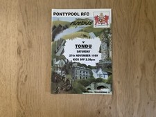Pontypool rfc tondu for sale  CWMBRAN