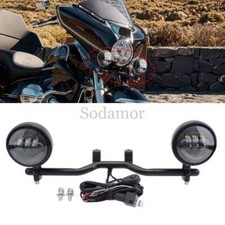 Usado, Farol de LED para motocicleta branco frio feixe Hi/Lo lâmpada de neblina de direção + suporte comprar usado  Enviando para Brazil