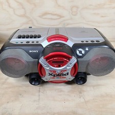 Sony Xplod Mega Bass CFD-G505 CD AM FM rádio gravador cassete Boombox como está comprar usado  Enviando para Brazil