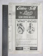 Anúncio de motor estacionário a diesel Lister removido de um diário de estoque 1963 comprar usado  Enviando para Brazil