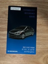 HONDA 2012 CIVIC SEDAN EX EX-L Si GX NAVI TECHNOLOGY REFERENCE GUIDE SUPPLEMENT comprar usado  Enviando para Brazil