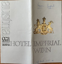 Hotel imperial wien usato  Trieste