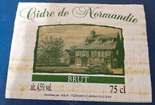 Etiquette cidre normandie d'occasion  Quetigny