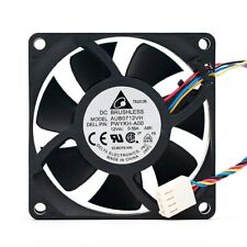 ventilador de controle de temperatura delta AUB0712VH 12V 0.56A 7CM 7025 PWM 4 fios comprar usado  Enviando para Brazil