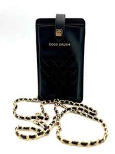 Novo!  COCO CRUSH Couro Sintético Smartphone Maquiagem Bolsa Transversal Estojo Cartão ~ Preto comprar usado  Enviando para Brazil