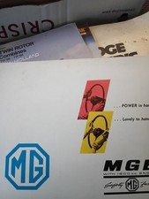 1962 mgb brochure d'occasion  Expédié en Belgium