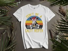 Camiseta com capuz Dont Be A Salty Heifer Sassy Cow masculina feminina unissex AD797 comprar usado  Enviando para Brazil