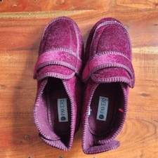 Burgundy velvet slippers for sale  FOLKESTONE