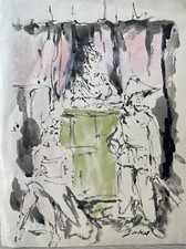 Francois salvat gouache usato  Roma