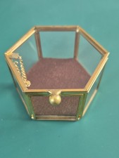 Glass box trinket for sale  LOUGHBOROUGH
