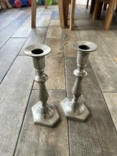 Pair pewter silver for sale  BROUGH