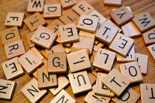 Wooden scrabble tiles for sale  UXBRIDGE