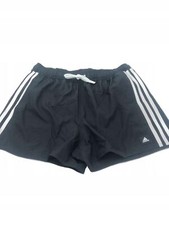 adidas męskie spodenki kąpielowe 3 paski CLX, czarno-białe, M, szybkoschnące na sprzedaż  PL
