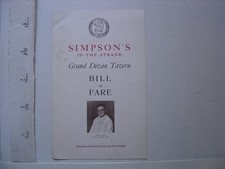 Menu vintage simpson d'occasion  Dijon