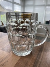 Dimpled pint glass for sale  CROOK
