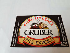 Etiquette bière gruber d'occasion  Hazebrouck