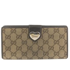Carteira dupla longa EGA GUCCI GG logotipo coração lona couro bege/9BK0800 comprar usado Carteira dupla longa EGA GUCCI GG logotipo coração lona couro bege/9BK0800 comprar usado  Enviando para Brazil