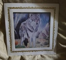 Wolf picture framed for sale  Topton
