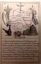 Marne carte géographique d'occasion  Bordeaux-