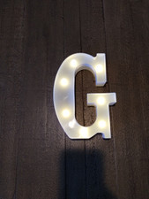Placa de festa de plástico alfabeto G letra iluminada decoração suporte festival casamento comprar usado  Enviando para Brazil