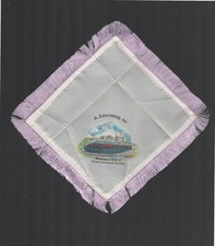 SOUVENIR OF WESTLAND SRN 6 SOLENT HOVERCRAFT SERVICE SILK comprar usado  Enviando para Brazil