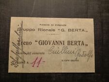 Tessera ventennio pnf usato  Zelo Buon Persico