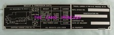 M925a1 identification plate for sale  Kersey