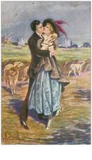 Illustrator. 38108.woman and d'occasion  Expédié en Belgium