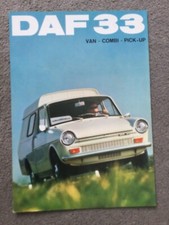 DAF 33 Van- Combi- pick up brochura datada de 09/1971 em excelente estado , usado comprar usado  Enviando para Brazil