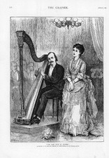 1874 antique print for sale  ASHFORD