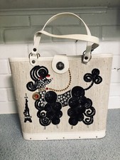 Bolsa Poodle Vintage 1950 *Embelezada*Com Strass e Lantejoulas/Torre Eiffel comprar usado  Enviando para Brazil