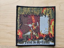 SATYRICON, THE FOREST IS MY THRONE, COSTURAR NA BORDA PRETA PATCH TECIDO comprar usado  Enviando para Brazil