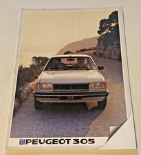Brochure peugeot 305 d'occasion  Quarré-les-Tombes