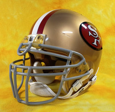 Capacete de futebol americano Throw Back San Francisco 49ers personalizado tamanho real Schutt Air med comprar usado Capacete de futebol americano Throw Back San Francisco 49ers personalizado tamanho real Schutt Air med comprar usado  Enviando para Brazil