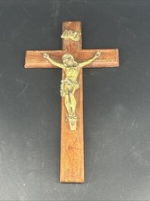 Antique wooden crucifix for sale  CARMARTHEN