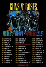 Pôster concerto bilheteria Guns n Roses 2023 turnê mundial barra 19x13 comprar usado  Enviando para Brazil